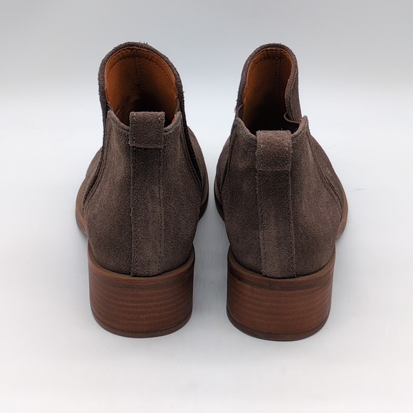 Lucky Brand Shoes Womens LK-Pogan Gray 7.5 Suede Ankle Boot Stretch Comfort - Picture 2 of 11